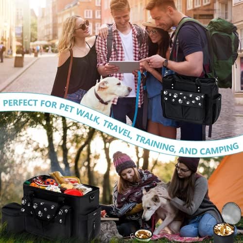 Пътна Чанта за кучета CLAWIST, Одобрени от Авиокомпанията, Чанти за кучета за пътуване, 2 Контейнера за храна