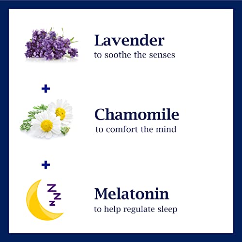 Dr Teal's Спрей за съня, мелатонин и етерични масла, 6 течни унции (опаковка от 3 броя) и Пенящаяся вана с чиста