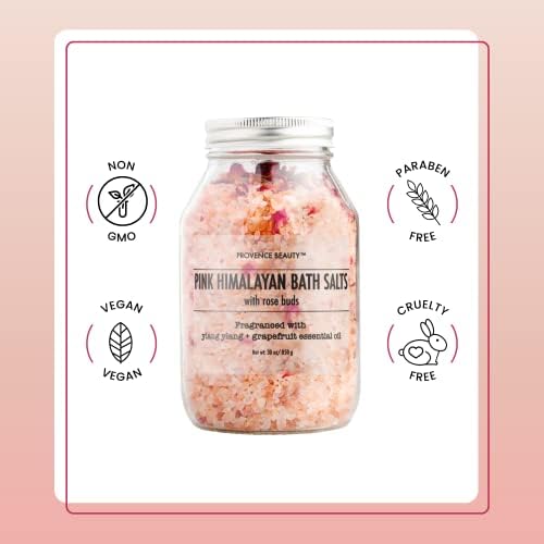 Розова Гималайская сол за вана с листенца от рози - Натурална Арома-и Релаксация - Соли за вана с етерично
