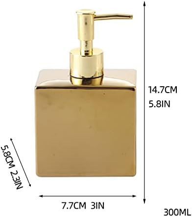 Опаковки лосион Златна Опаковка сапун Модерна Кухня Баня Керамични Златна Опаковка Сапун за Ръце със Злато дюза Опаковка