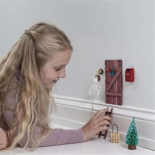 NSQFKALL Подаръци за Коледа с Декорации на Вратата Стена за Децата на Коледа САМ Дърво, Филц Начало Декор Настолна Статуя