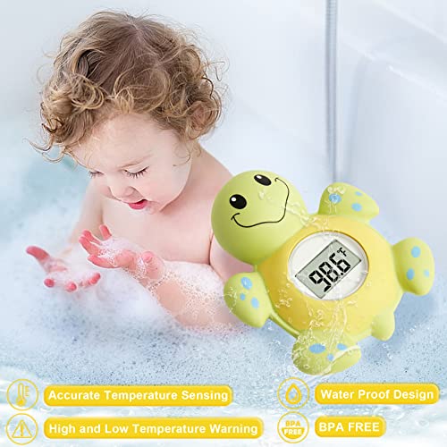 Термометър за детска баня Cushore (преработена версия) с Автоматичен превключвател индукция вода, поплавъка за детска