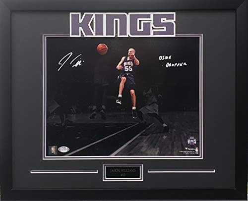 Джейсън Уилямс подписан вписан 11x14 в рамка Свидетел на PSA NBA Сакраменто Кингс