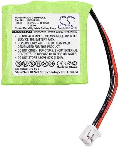 Замяна на батерията 300 ма за кабел и Безжична връзка CWD3000 CWD700 CWD600 CWD2000 1-32-125C BC102549 85H 300MAH0735