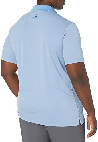 Мъжка риза с къси ръкави за голф игрище Pebble Beach с Къс ръкав и текстурированным модел тон в клетката