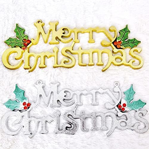 YARDWE Коледна Украса 12 бр. Весела Коледа Врата Табела mas Врата Табела Реколта Стенни Коледно Дърво Подвесное