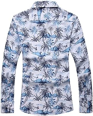 Мъжки Хавайски Ризи, Модерен Корейски Стил, Дълъг Ръкав, Приталенная Риза с Копчета От Ревера, Плюс Размер, Жилетка,