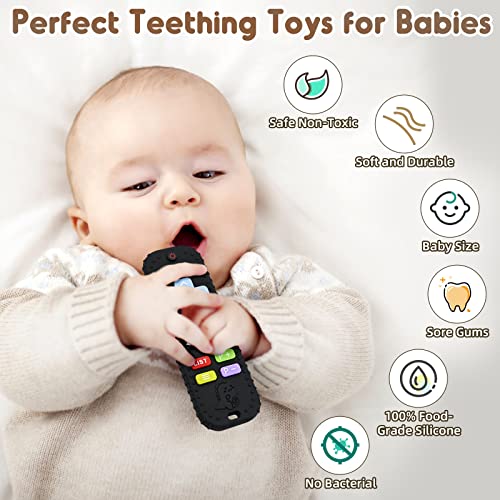 Прорезыватели за улесняване на никнене на млечни зъби, Играчки за бебета 3-6-12 месеца, Подаръци, Силиконов Детски