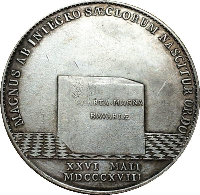 Немски Медни Монети със сребърно покритие Антични Монети Събиране на Монети ръчно изработени подлежащи на выдуванию
