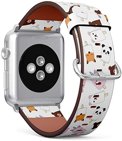 Съвместимост с поредица от Apple Watch (42/44 мм) 5, 4 3, 2, 1 // Кожена Взаимозаменяеми Гривна Каишка Гривна