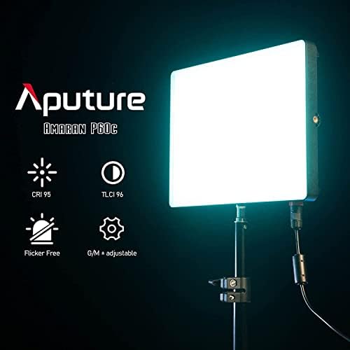 Aputure Amaran P60C-3-Комплект led крушки за видео RGBWW, 60 W, Двуцветен 2500 До-7500 K, CRI95 +/ TLCI 96 +,