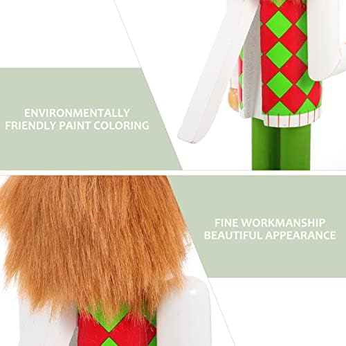 PRETYZOOM Дървени Фигурки на Коледните Щелкунчика Играч на Голф Украшения във формата на Щелкунчика Празничен Дисплей
