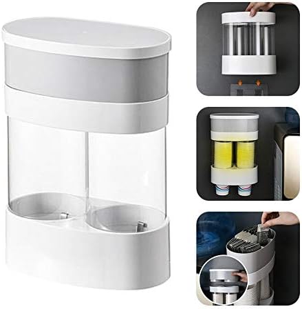 Стенен държач за картонени чаши за Еднократна употреба поставка за чаши, Пластмасови чаши, Подходящи за магазини,
