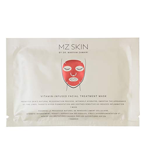 MZ SKIN | Лечебна маска за лице с витамини с И е | 5 маски За грижа за кожата | Зелен чай | Екстракт от женско биле