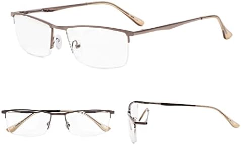 Очила за четене GUD 8 Двойки Леки Класически Правоъгълни Ридеров за Жени и Мъже +1,75