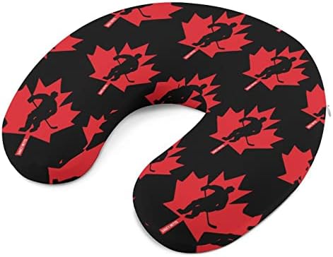 Канадски Хокеист Кленов Лист от Пътна Възглавница За Подкрепа на Главата и шията от Пяна с Памет ефект U-Образна