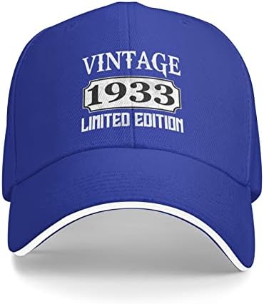 Реколта бейзболна шапка 1933 година Ограничена серия, Потертая бейзболна шапка за Мъже 90-те години, Реколта