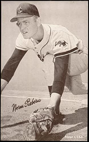 Експонати от 1947 г. Norm Siebern Philadelphia Athletics (Бейзболна картичка) VG/EX Athletics