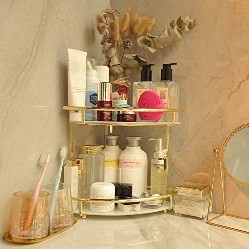Органайзер за грим Стойка за съхранение на козметика 2-слойная Кошница за съхранение на козметика с подвижна чекмедже