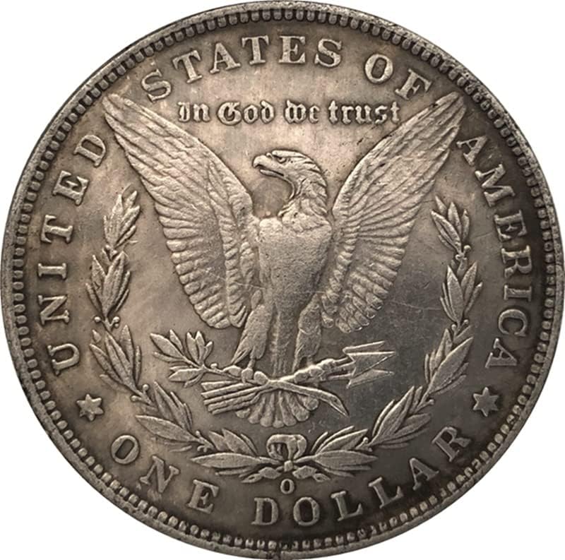 QINGFENG 38 ММ Антични Сребро Доларова Монета Американски Морган Скитник Монета 1895O Занаят 90