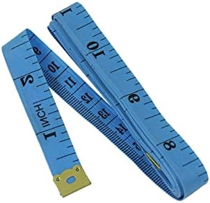 измерване на лента uxcell Flexible Tailor за шивачки, 1,5 m/60, Синя