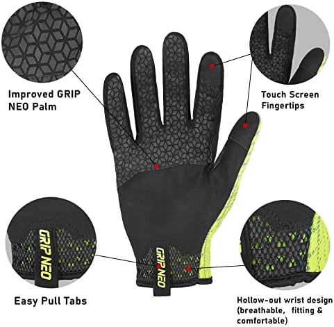Работни ръкавици HANDLANDY Grip за мъже и Жени, Здрави и Дишащи 3D Flyknitting, Растягивающиеся Работни Ръкавици за