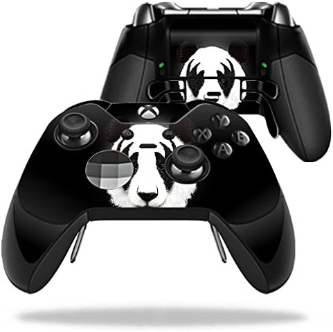 Кожата MightySkins, съвместим с контролера на Microsoft Xbox One Elite - Rock N Roll Panda | Защитен, здрав и уникален винил