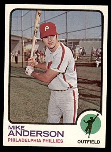 1973 Topps 147 Майк Андерсън Филаделфия Филис (Бейзболна картичка) NM / MT + Филис