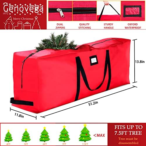 Изкуствени Декорации за Коледната елха дължина от 6 фута, Коледни Елхи Премиум-клас с чанта за съхранение, Лесна за Сглобяване,