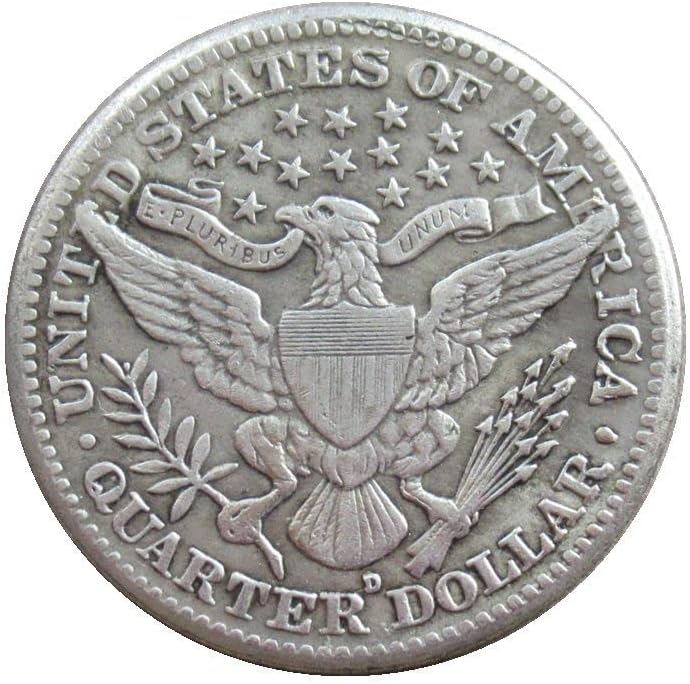 Американски Фризьор Четвърт цента 1910 Г., сребърно покритие Копие на Възпоменателни монети