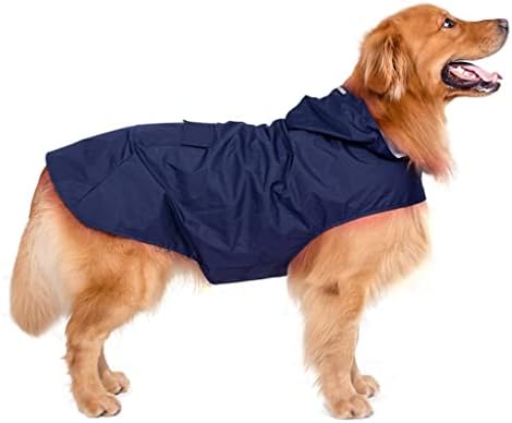 HOUKAI Дъждобран за кучета, Отразяваща Дъждобран за Малки и големи Кучета, Облекло за дъжд, Дъжд наметало, Стоки за домашни