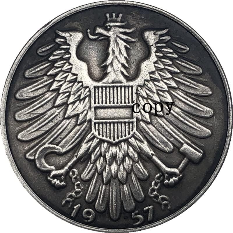 Стара Германска монета Ръчно изработени 1957 г. в Купюри от 5 марки