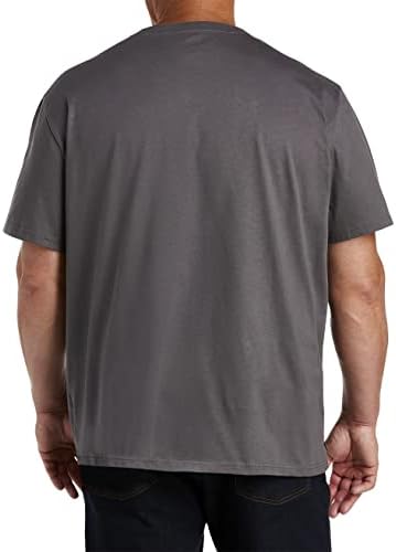 Мъжки тениски с V-образно деколте DXL Big & Tall Essentials от 2 стоки от първа необходимост | Памук, яка