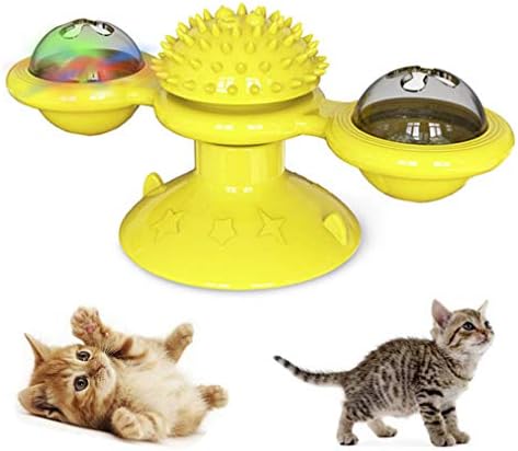 WiseLight Вятърна Мелница Играчка за Котки, Въртяща Маса, Дразнящая Интерактивни Играчки за Домашни Котки,