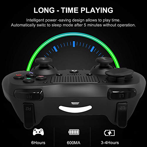 Контролер PS4 Безжичен контролер ArmYourDesk, Геймпад със сензорен панел с двойна вибрация, Свързване на Bluetooth