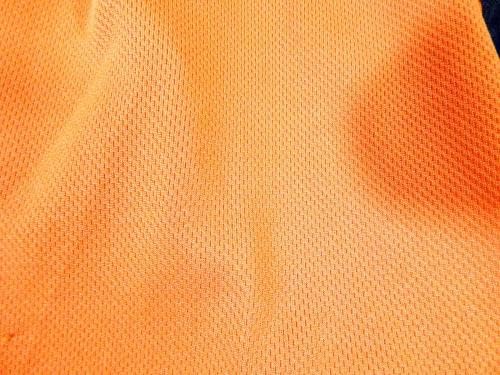 2007-08 Балтимор Ориолз Брайън Конли 7 Използван в играта Оранжева Риза BP ST 012 - Използваните в играта тениски