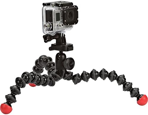 Статив за екшън-видео JOBY GorillaPod (черно-червено) - здрав, гъвкав и лек статив за GoPro HERO6 Black, GoPro HERO5 Black,