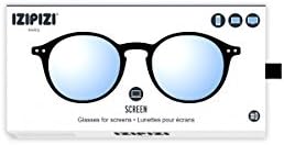 Очила за екрана IZIPIZI в D-образна рамка | Черен - Rx +2.00