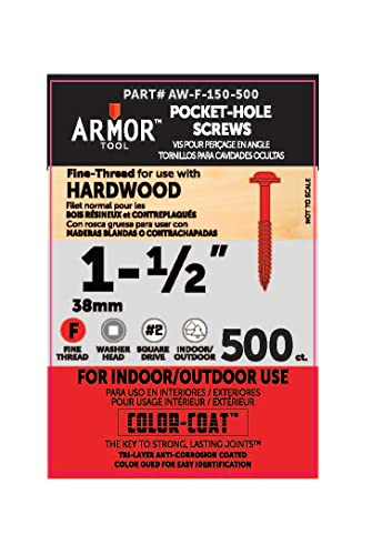 Винтове Armor Tool 1-1 /2с фина дърворезба и технология Color Coat за вътрешна / външна употреба (количество 500