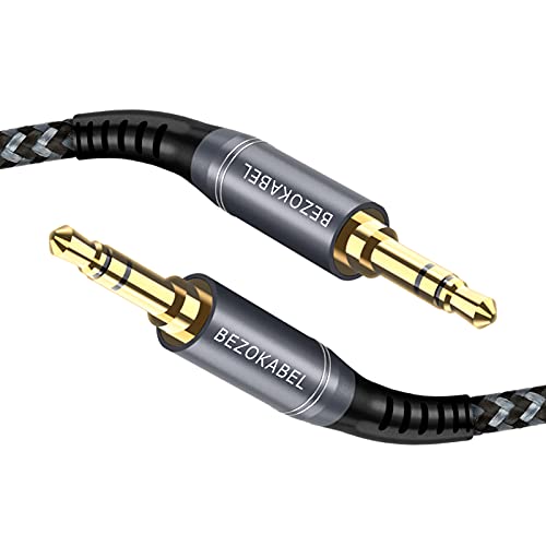 Аудио кабел 3.5 мм, аудио кабел от мъжете към мъж на 4 крака, наличността на безжичен Aux Кабел в Найлонов