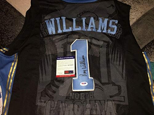 Рой Уилямс Подписа Фланелка Треньор на Университета на Северна Каролина PSA / Тениски колеж с ДНК-автограф