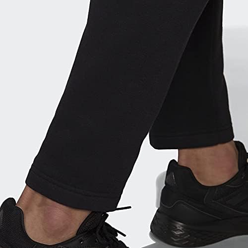 мъжки Мультиспортивные Флисовые Панталони adidas с отворен Подолом Черно Голям размер