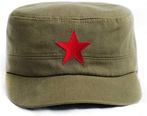 Магазин Che Guevara Военна Шапка Армейского Зелен Цвят С Регулируема Бродерия На Червена Звезда