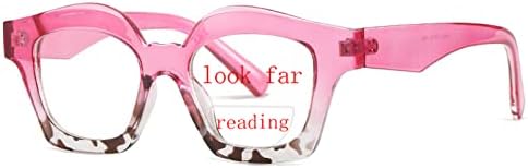 mincl Бифокални Очила За Четене, Дамски Модни Компютърни Очила с блокиране на Синя Светлина, Красиви Стилни Очила за