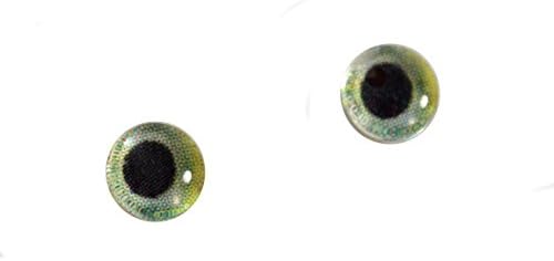6 мм Малки Зелени Стъклени Очи Папагал Куклени Ириси за Художествена Таксидермии от Полимерна Глина, Скулптура или Бижута,