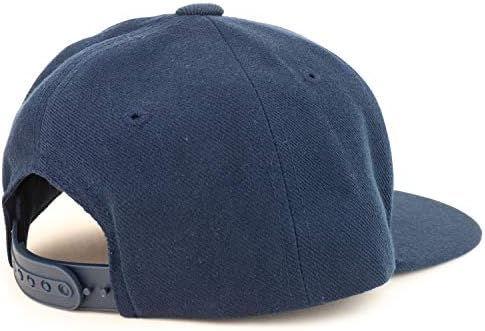 Armycrew Младежта бейзболна шапка Kid Size Тънка Синя Линия с Нашивкой Американски Флаг с Плосък Клюн възстановяване
