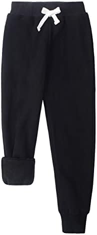 Спортни панталони за активно бягане от руното за момчета Spring & Gege, Плътни Спортни панталони с джобове