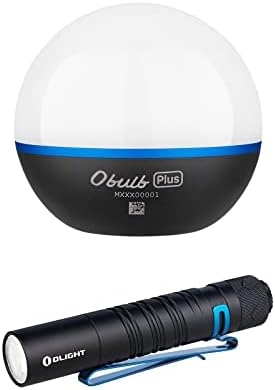 OLIGHT Obulb Plus Многоцветен led лека нощ, Интелигентни настолни лампи с Bluetooth Control APP Пакет I5R EOS 350 Лумена