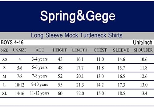 Пролетни ризи с имитация на Turtlenecks за малки и Големи деца от Мек памук с дълъг ръкав Gege