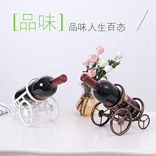zhangruixuan-Shop 一件创意做旧铁艺金属车轮红酒架家居装饰摆件 客厅酒柜欧式葡萄酒架(图片仅供参考，产品可选，默认随机发货)
